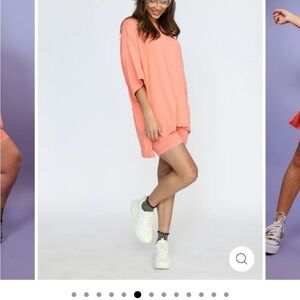 Peach Wknd Chasers lounge set